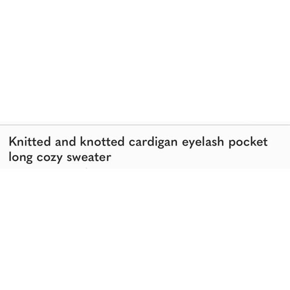 EUC Anthropologie Knitted & Knotted Pink Fuzzy Eyelash Cardigan XS Oversized Fit - Picture 14 of 14
